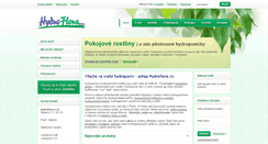 Desktop Screenshot of hydroflora.cz